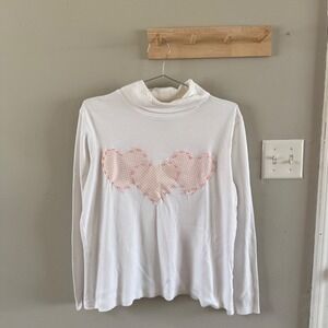 Handmade gingham heart top